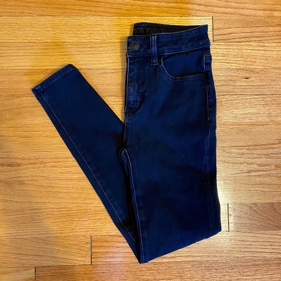 American Eagle The Dream Jean High Waisted Legging 00 Short - Picture 1 of 7